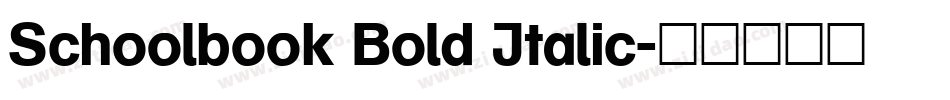 Schoolbook Bold Italic字体转换
